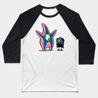 Funny Cute Superhero Movie Alien Villain Cartoon Baseball T-Shirt